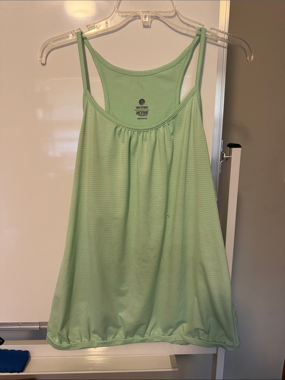 Active USA Light Mint Green Racerback Tank